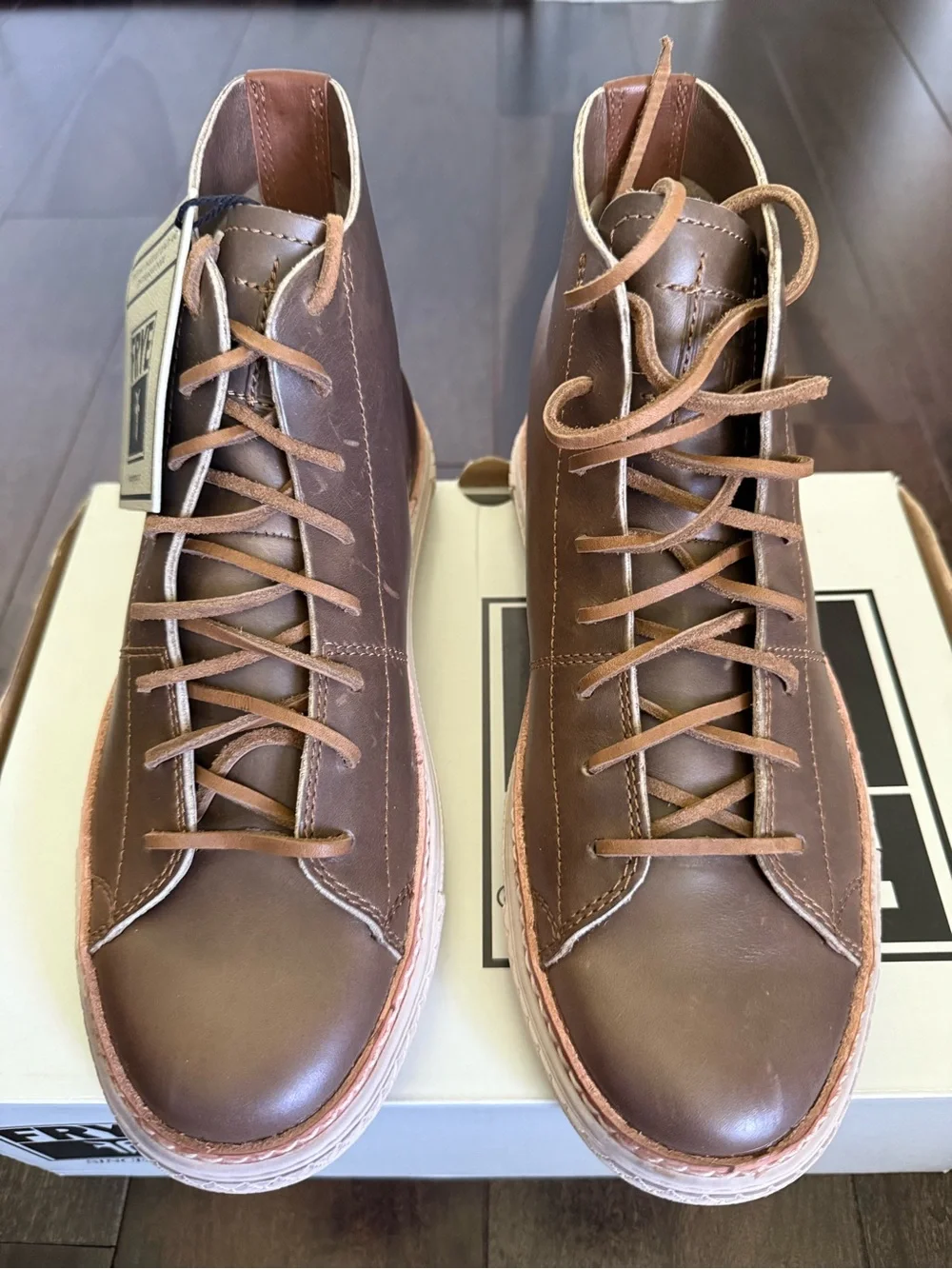 Frye Brown Leather Chukka Boots